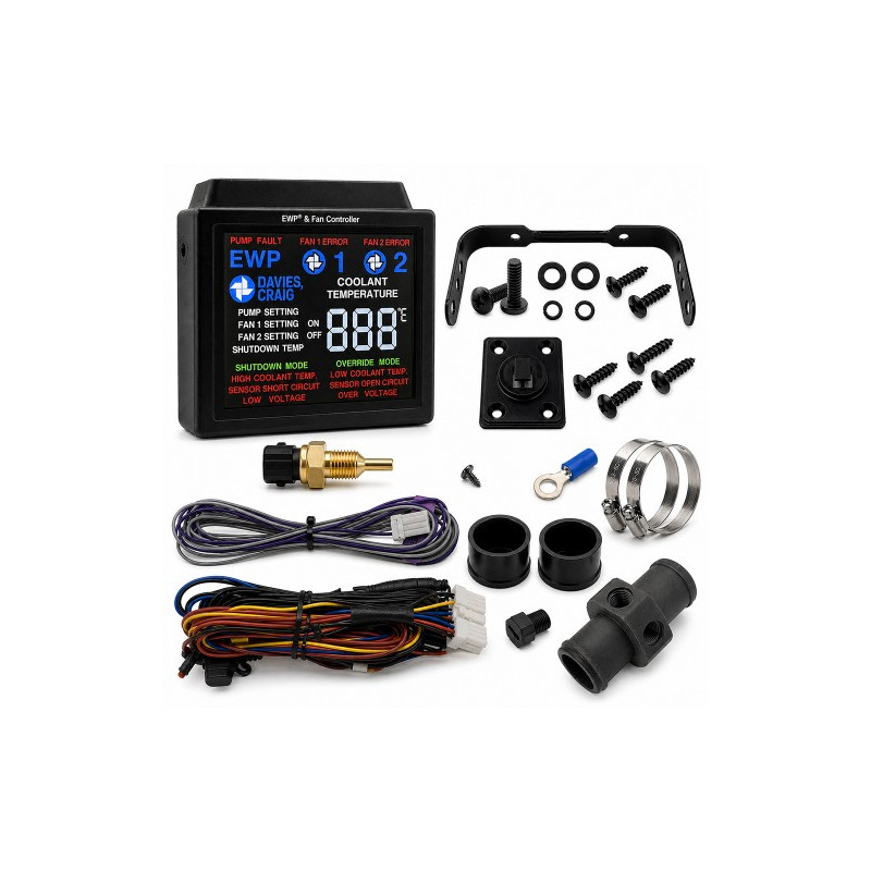 Set controler digital LCD Davies Craig pentru pompă și ventilator 12 V / 24 V, cod produs 8003 - DC-8003 - 8003 - 3666618842301